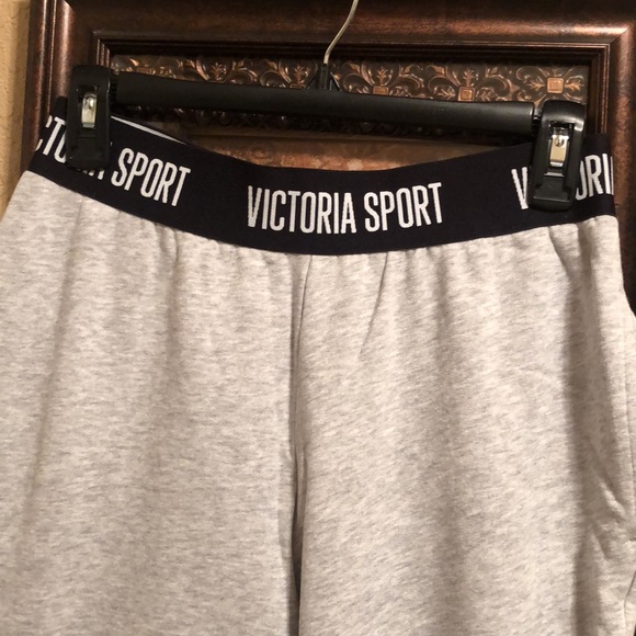 NWOT Victoria’s Secret “Victoria Sport”Jogger. Super soft.  Gray. Logo waistband - Picture 9 of 15